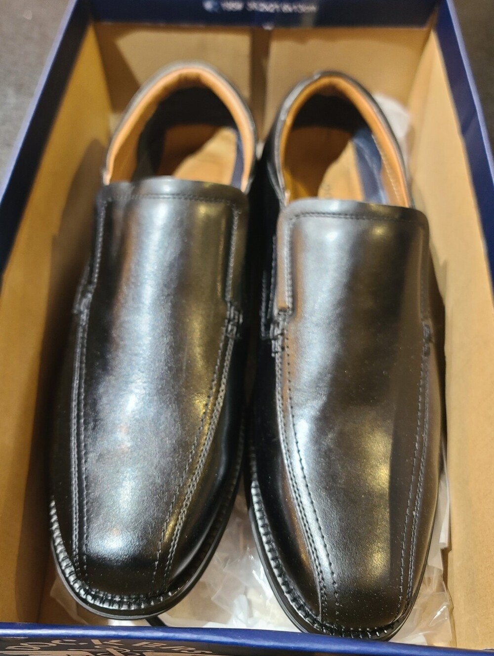 New Dockers Greer Men’s Black Slip-On Dress Loafer Almond Toe 11M